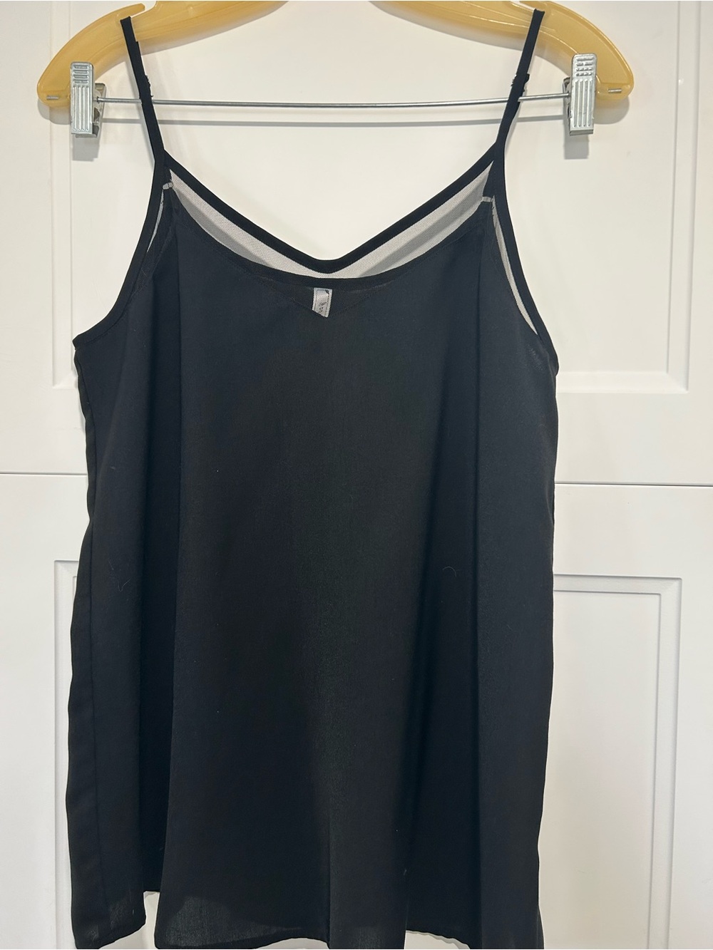 Amazon Essentials Black V-Neck Lightweight Camisole